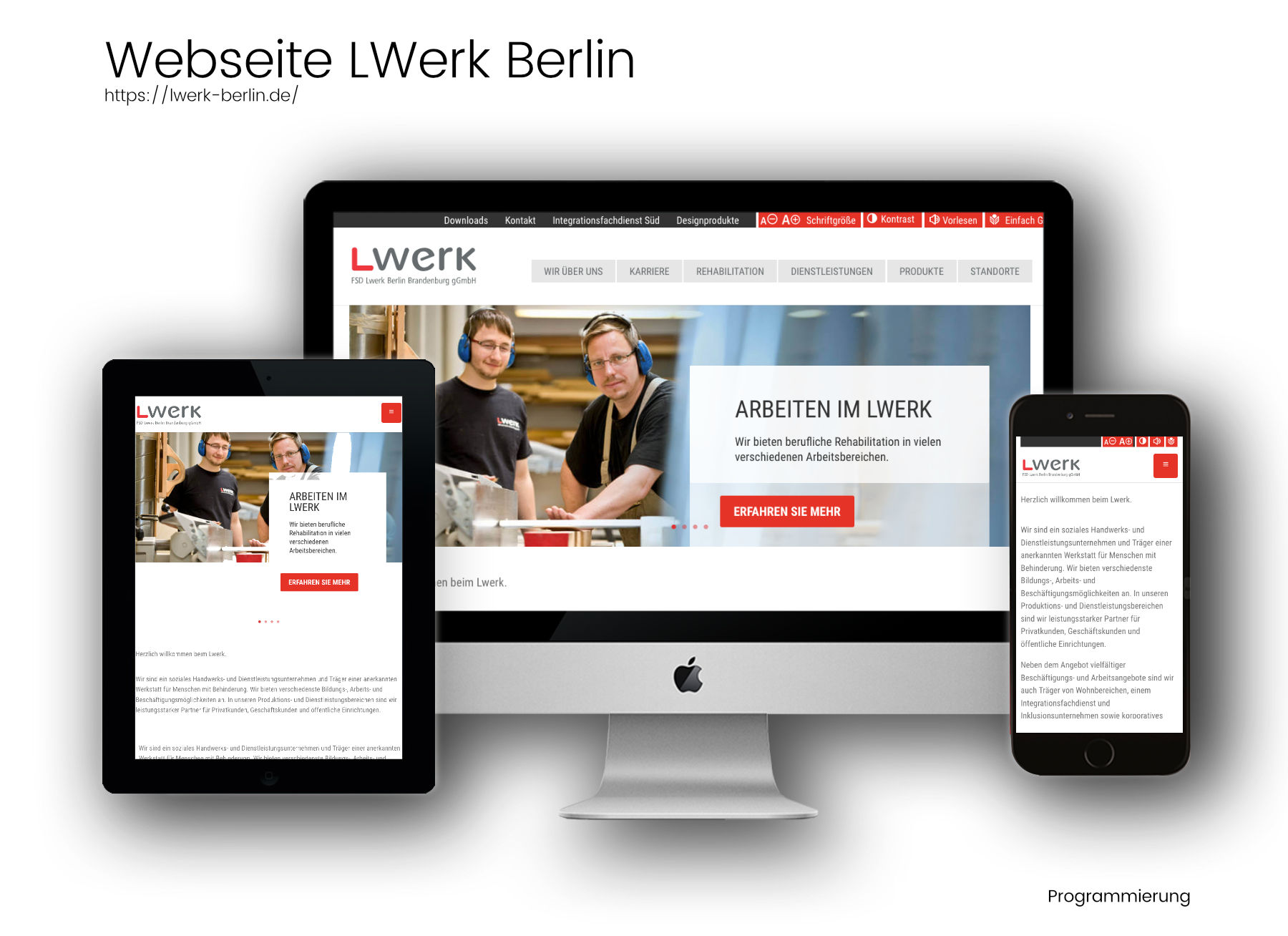 Referenzen Webdesign und Programmierung- LWerk-Berlin
